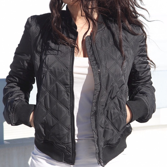 Black bomber jacket - Picture 2 of 4